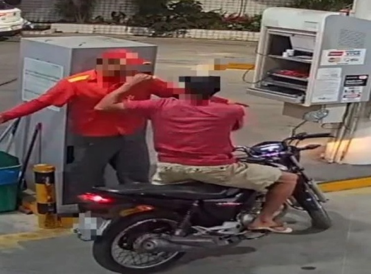 Mãe flagra filho assaltando posto de gasolina e o entrega à polícia em PB (Foto: Divulgação)