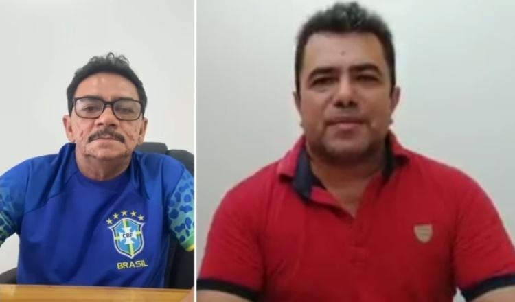 Prefeito Tim Medeiros e ex-prefeito Moisés Barbosa