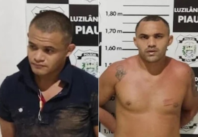 José Willyams de 30 anos é natural de Teresina e Flávio Ferreira da Silva, de 24 anos, foram um dos recapturados - Foto: Divulgação/Polícia Civil