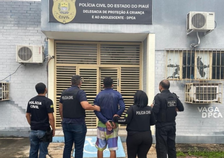 Polícia prendeu dois acusados de estuprar menina de 11 anos - Foto: Divulgação/SSP-PI