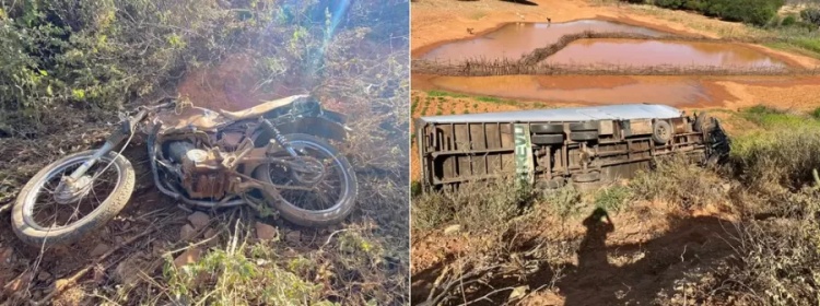 Motociclista de 35 anos morre após colisão com caminhão na BR-407 em Acauã, no Sul do PI — Foto: Divulgação/PRF