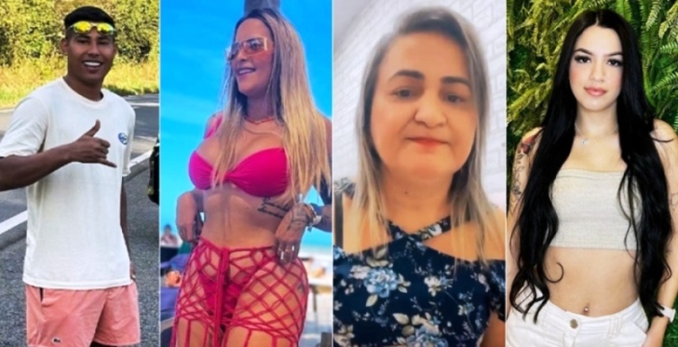 Alvos: Itallo Bruno, Samia Camila (irmã), Lucilene Nunes (mãe), e Letícia (ex)