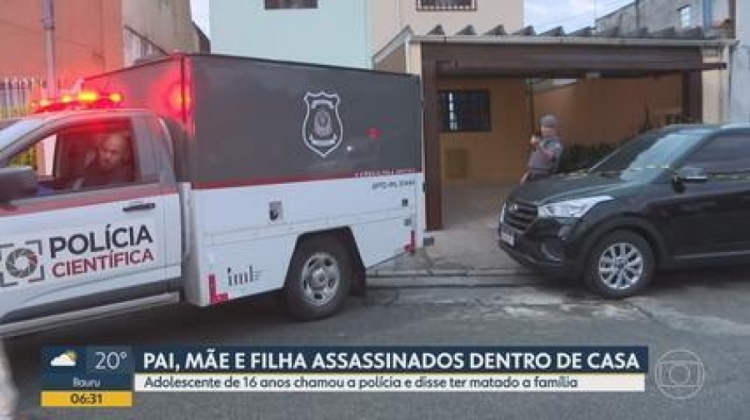 Foto: Pai, mãe e filha são mortos a tiros e facadas em casa na Vila Jaguara, Zona Oeste de SP