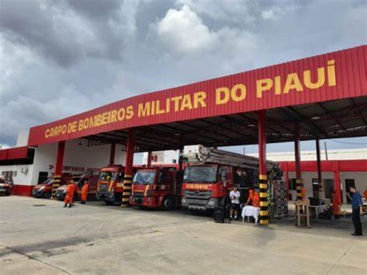 Foto do quartel de bombeiros do Piauí