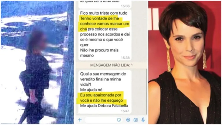 Mulher persegue a atriz Débora Falabella há quase 10 anos — Foto: Reprodução