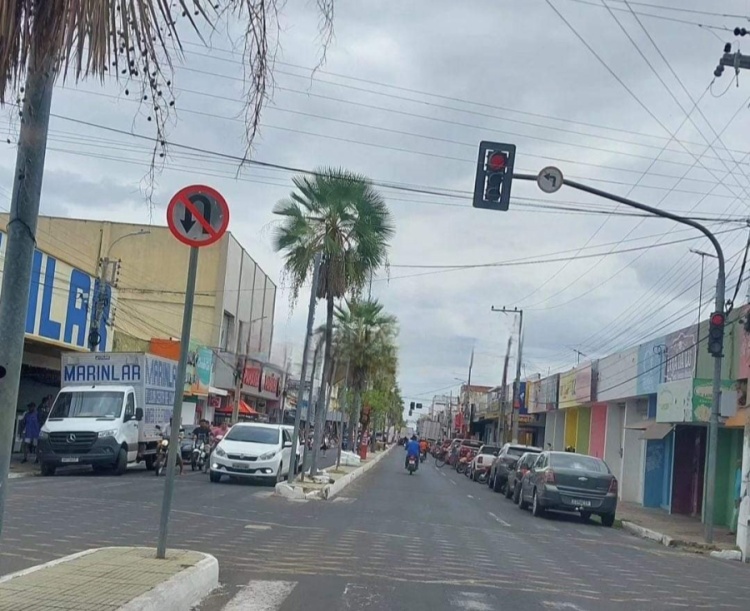 Imagem do trânsito da cidade de Campo Maior 