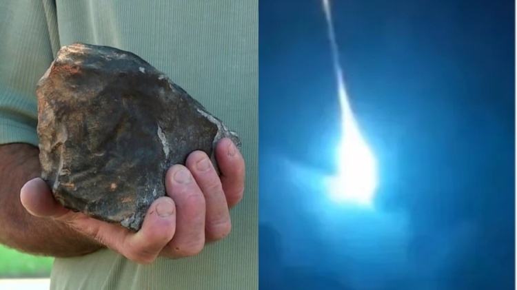 meteorito que caiu no sertão pernambucano — Foto: Reprodução/TV Globo