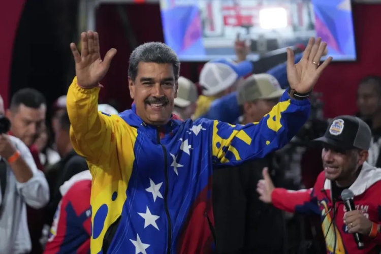  Nicolás Maduro vence as eleições presidenciais na Venezuela — Foto: AP Photo/Fernando Vergara