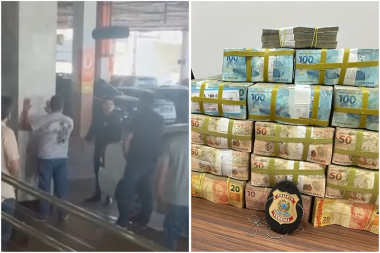 Homem é preso com R$ 1,5 milhão em espécie no estacionamento do Teresina Shopping - Foto: Reproduções 