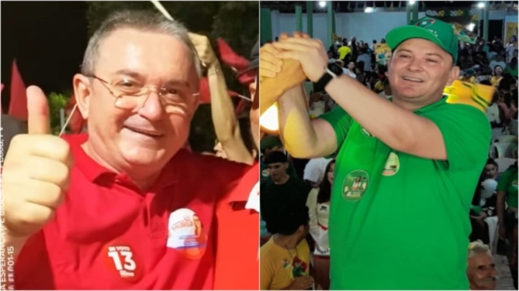 Murilo Bandeira e Paulo Henrique. Montagem do Em Foco com fotos de assessorias