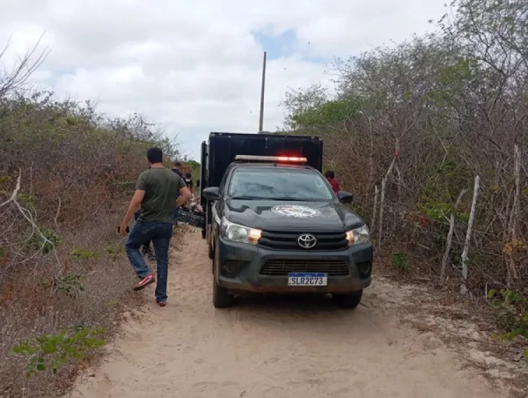 Jovem suspeito de estuprar criança é encontrado morto e com corpo carbonizado em Parnaíba — Foto: Divulgação/PMPI