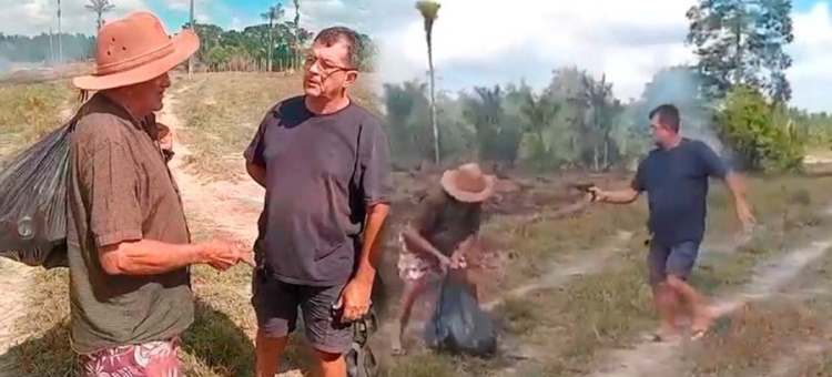 A vítima, conhecida como Maranhão e o autor dos disparos, o ex-militar do Exercicito, Antônio Carlos - Foto: Reproduções 