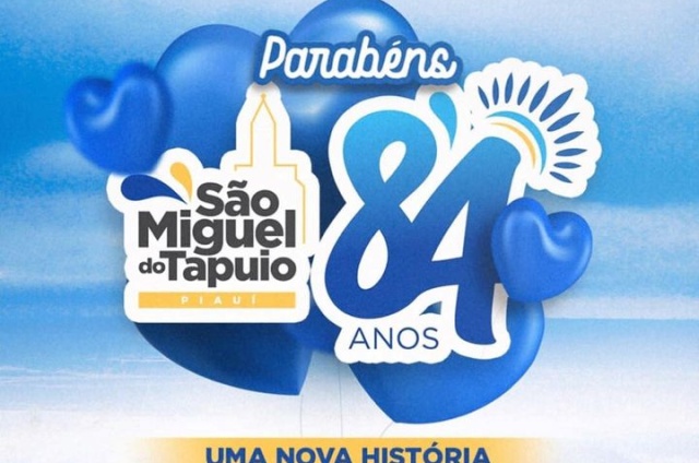 Grandes atrações musicais encerrarão o 84° aniversário de São Miguel do Tapuio (PI) 