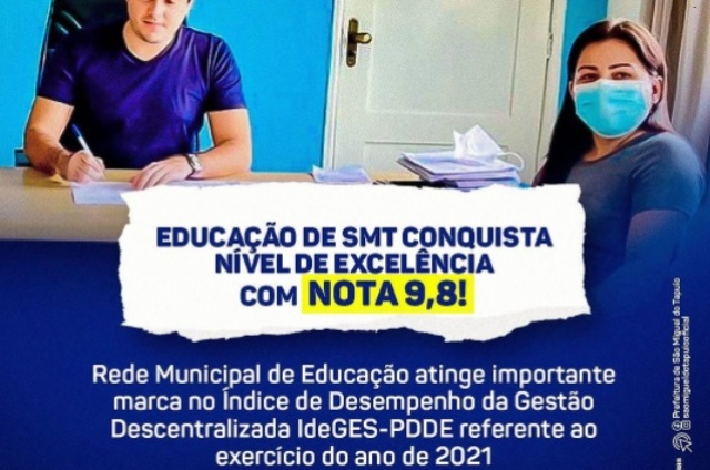 Educação de São Miguel do Tapuio (PI) é destaque na avaliação do IdeGES-PDDE