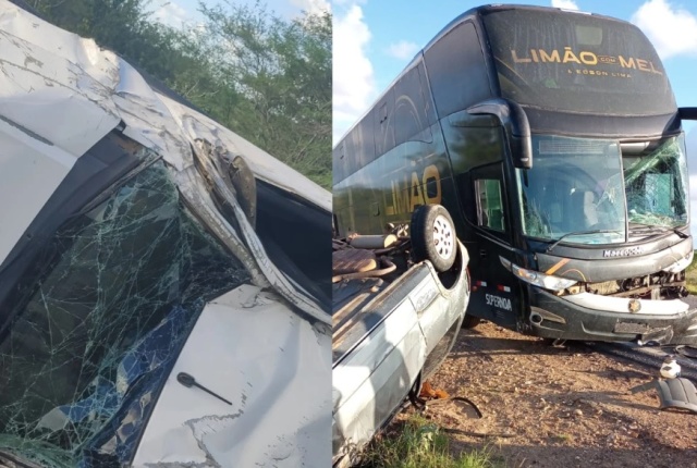 Ônibus da banda Limão com Mel se envolve em grave acidente na Bahia