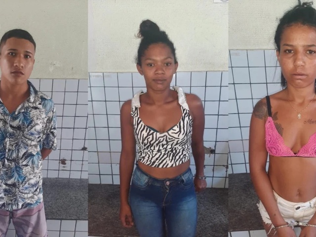 Três jovens são presos por tráfico de drogas no Morro do Borel em Altos (PI) 