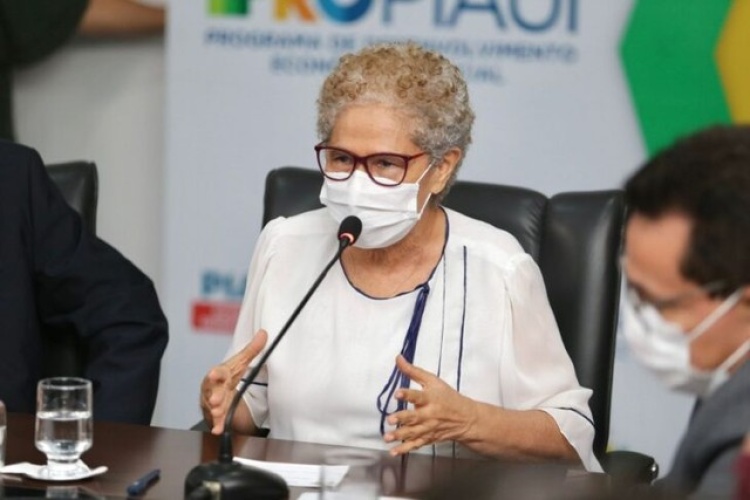 Vice-governadora do Piauí Regina Sousa assume governo — Foto: Reprodução

